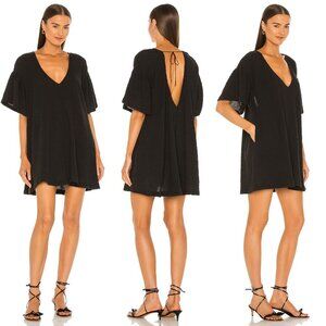 New! L'Academie Black Marva Mini Dress Size Large 23450